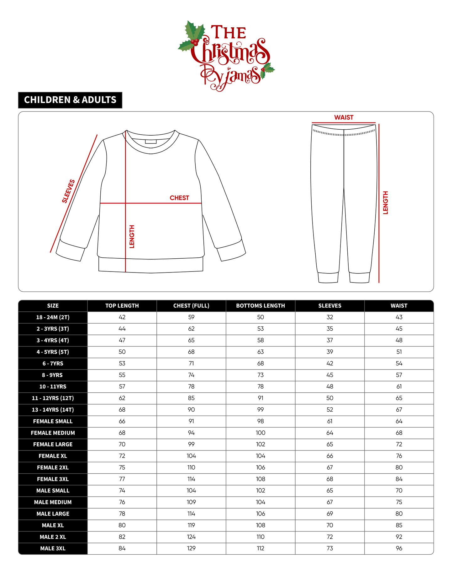 Kids Navy Christmas Pajamas