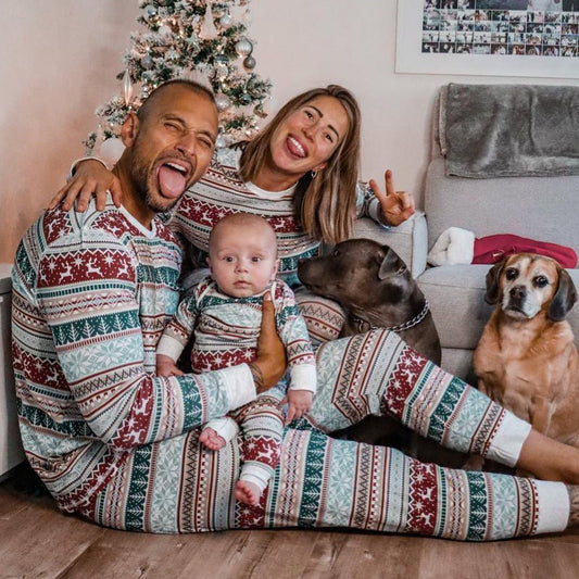 Grey Christmas Pajamas