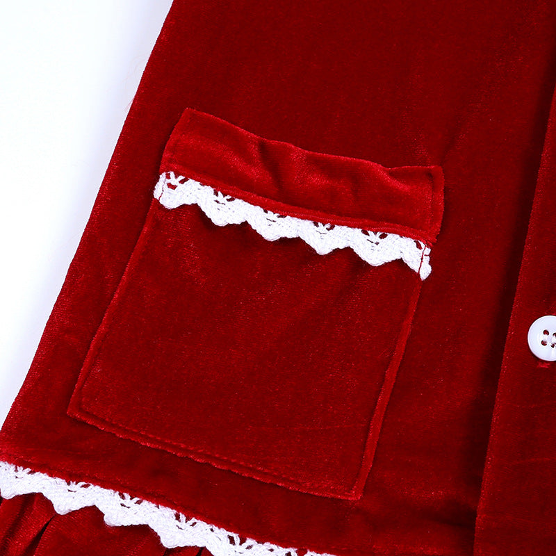 Adult Red Velvet PJs