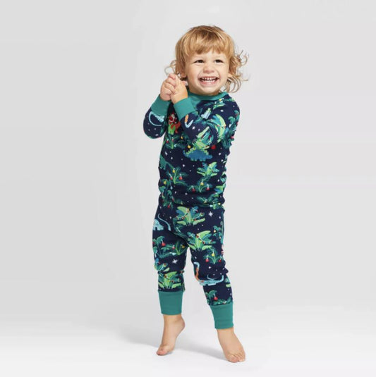 Dinosaur Christmas Pajamas