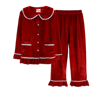 Adult Red Velvet PJs