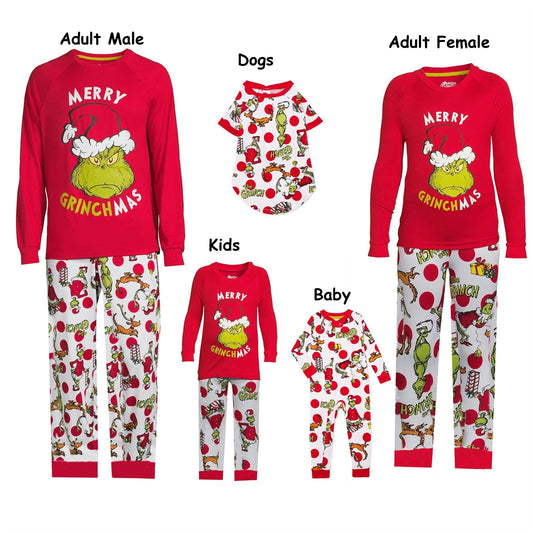 Family Matching Grinch Christmas Pajamas