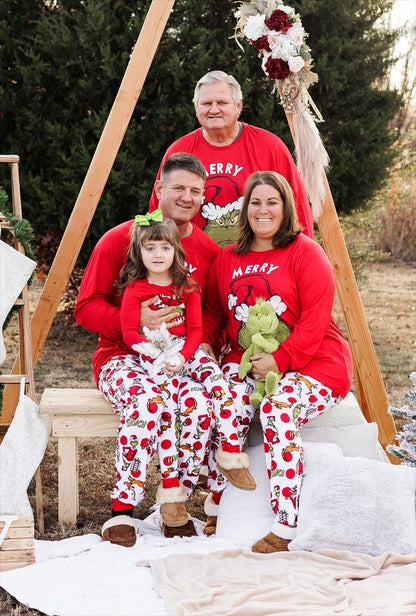 Family Matching Grinch Christmas Pajamas