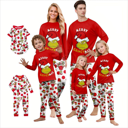 Family Matching Grinch Christmas Pajamas