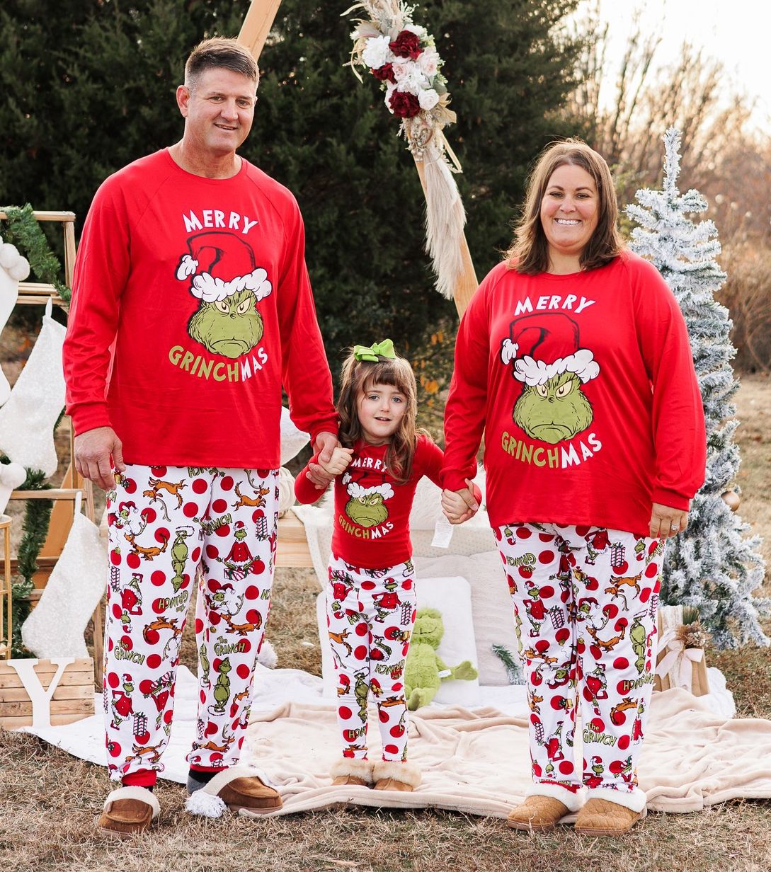 Family Matching Grinch Christmas Pajamas