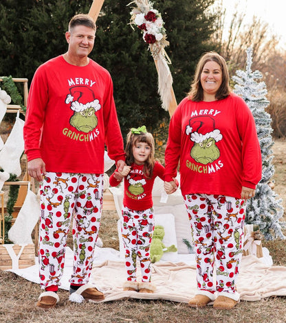 Family Matching Grinch Christmas Pajamas
